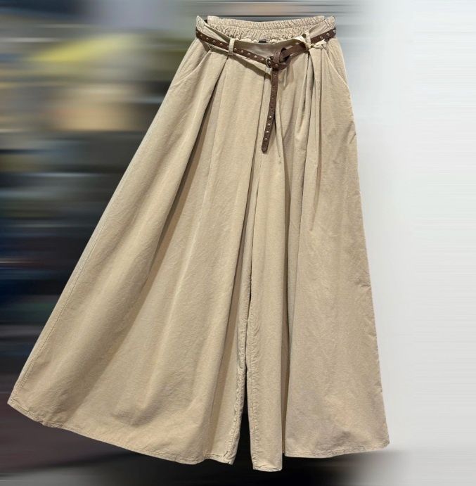 Pantalon palazzo - Camel