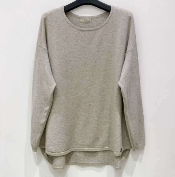 Pull Basique en Maille Fine – Élégance et Confort - Beige