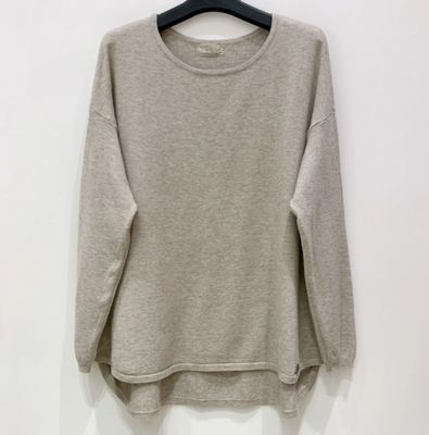 Pull Basique en Maille Fine – Élégance et Confort - Beige