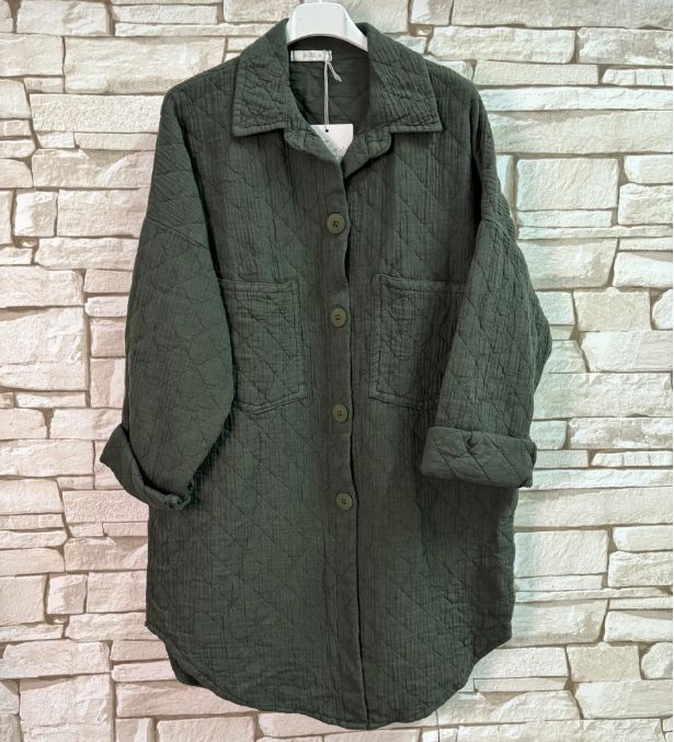 Surchemise 100% coton - Kaki