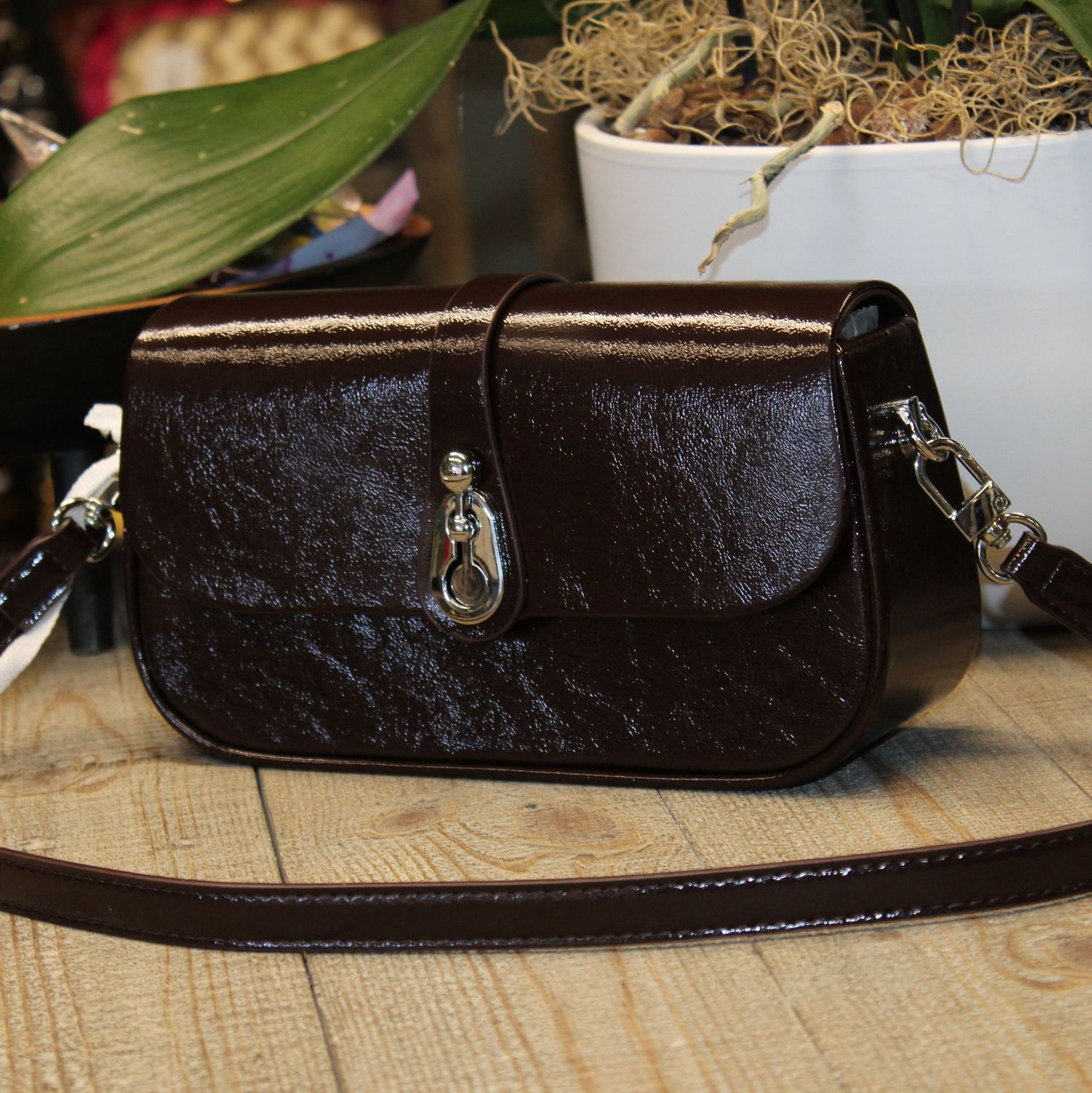 Sac bandoulière/épaule - Marron Foncé