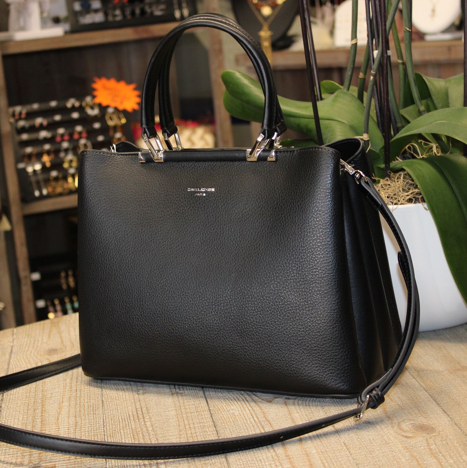 Sac à main cabas soufflet - Noir