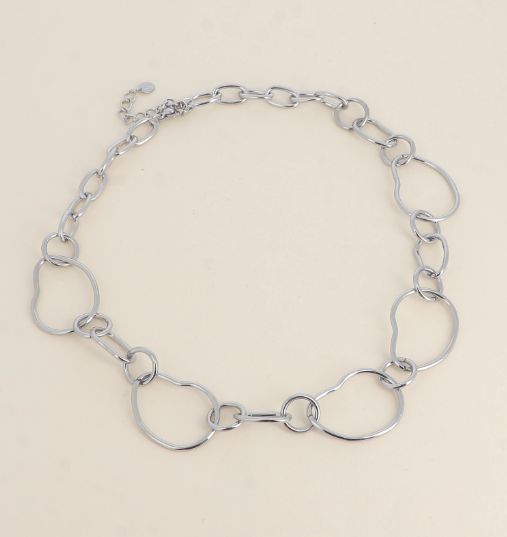 Chaine d'anneaux alternés en acier