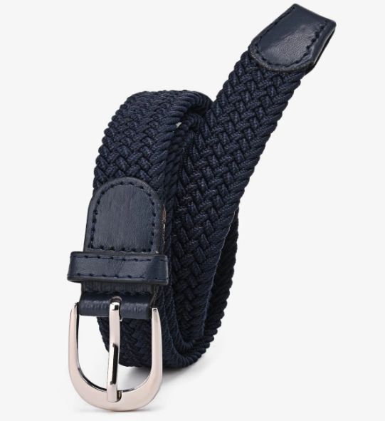 Ceinture élastique tressée mixte - Bleu nuit