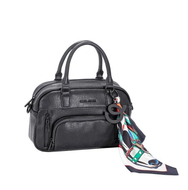 Petit sac à main en similicuir - Noir