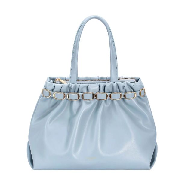 Sac à main trapèze évasé - Bleu clair