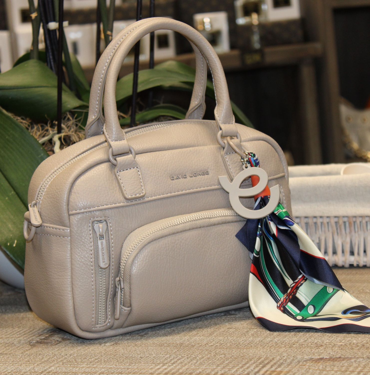 Sac à main en similicuir - Beige
