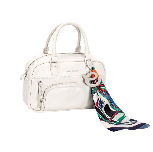 Petit sac à main en similicuir - Ivoire