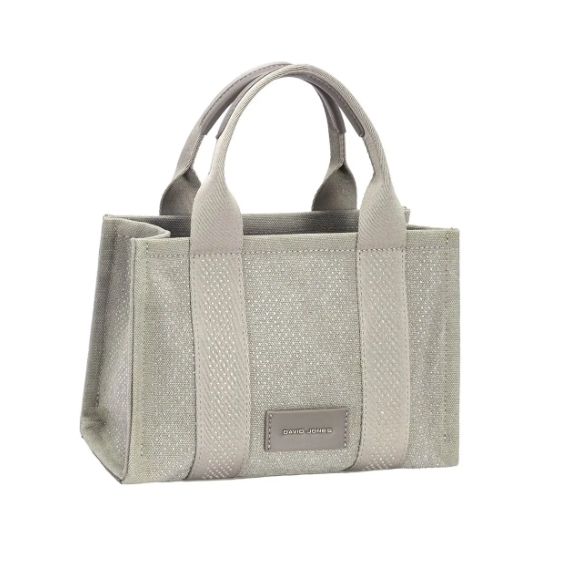 Sac à main Cabas avec strass  - Gris