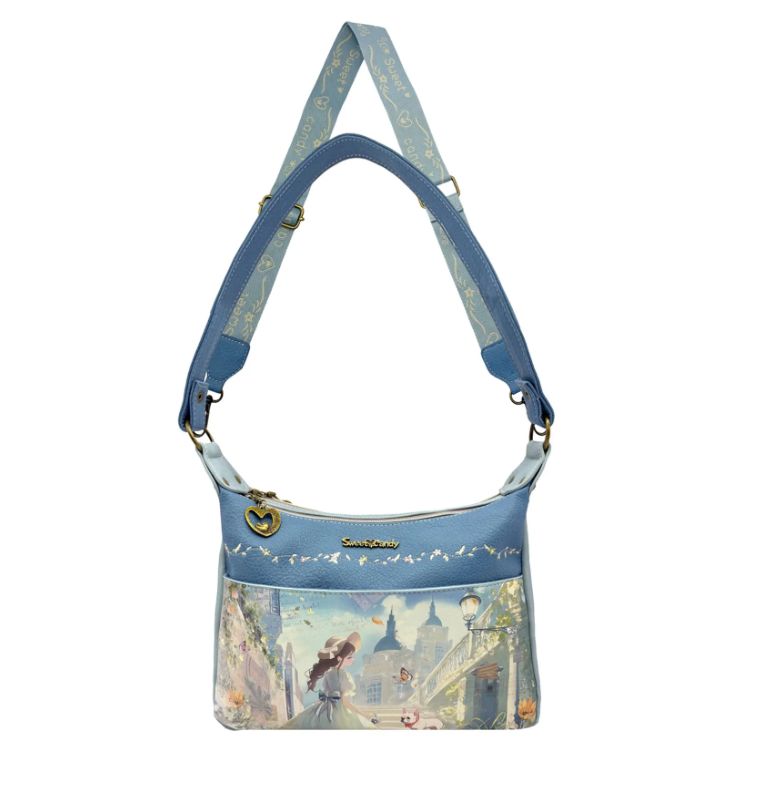 Sac épaule/bandoulière Sweet &amp; Candy - Bleu&amp;Beige