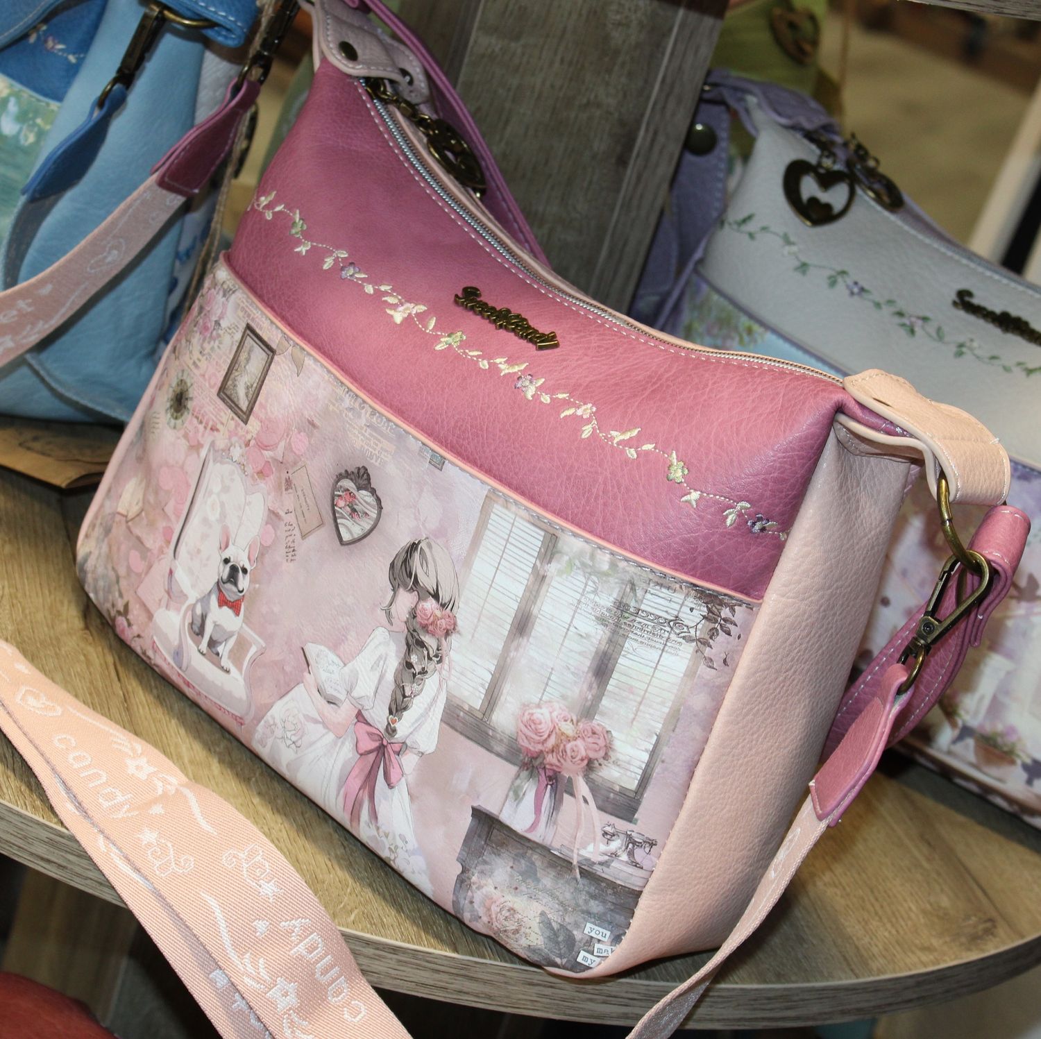 Sac épaule/bandoulière Sweet &amp; Candy - Rose