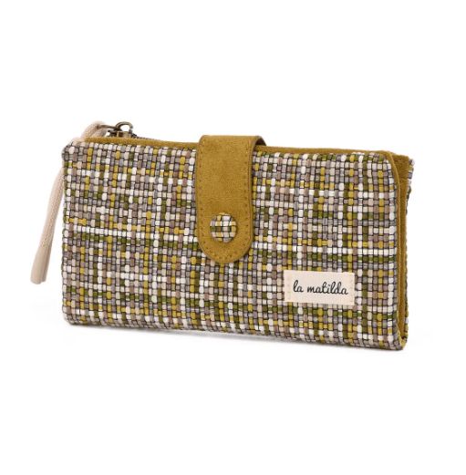 Portefeuille en coton - Tartare Jaune