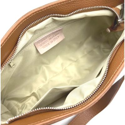 Sac épaule/bandoulière en cuir grainé - Noir