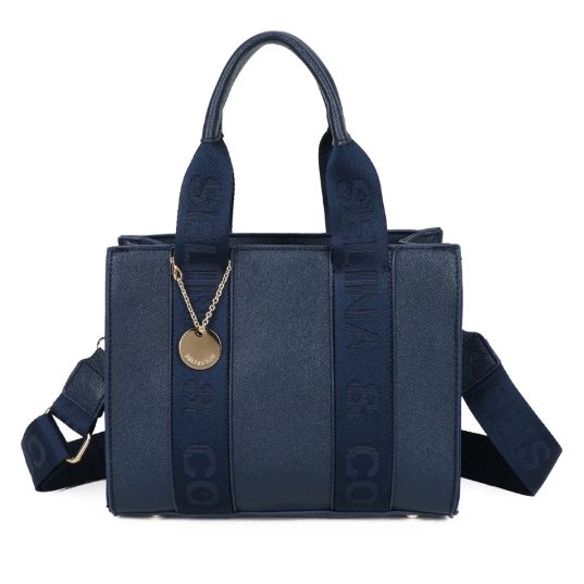Sac TOTE en similicuir - Bleu Marine