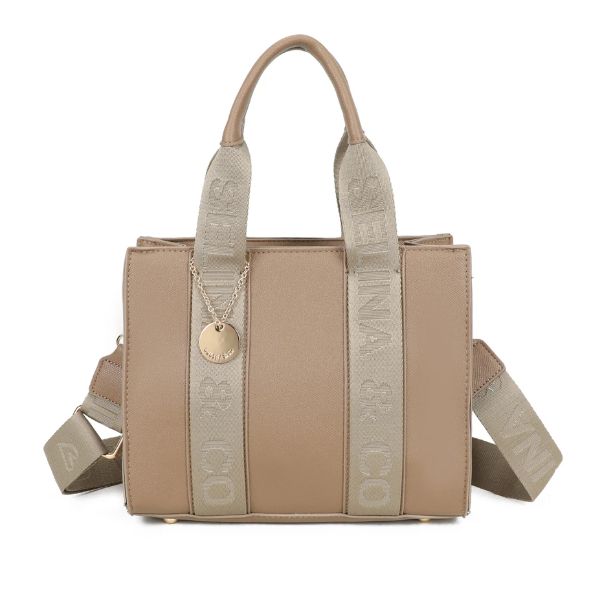 Sac TOTE en similicuir - Taupe