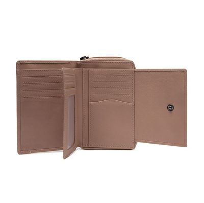 Portefeuille ORVETA en cuir Rose Vintage