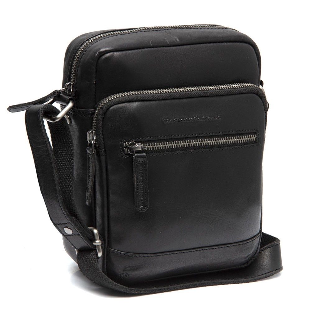 Sac bandoulière AMANTEA pour homme en cuir Noir
