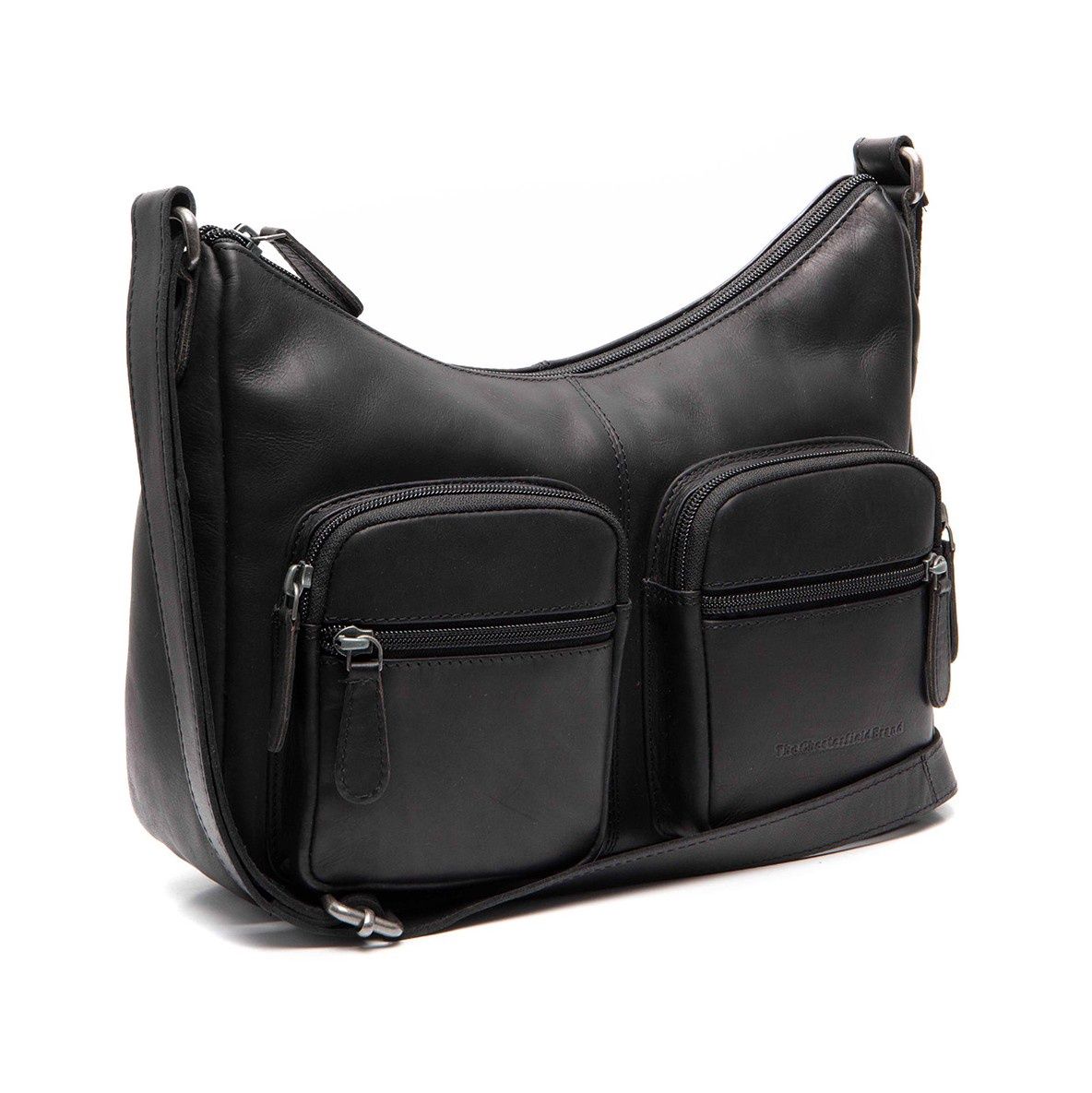 Sac VALENORA en cuir ciré noir
