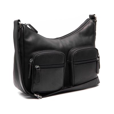 Sac VALENORA en cuir ciré noir