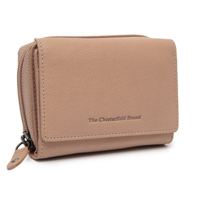 Portefeuille ZELAN en cuir Rose Vintage