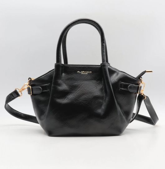 Sac à main en similicuir - Noir