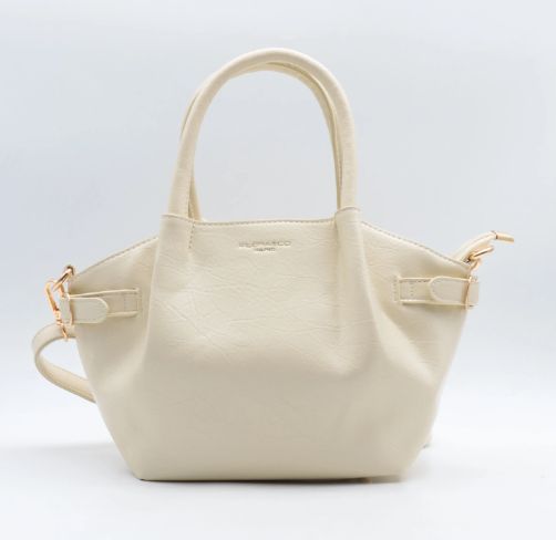 Sac à main en similicuir -  Beige