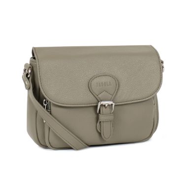 Sac bandoulière en cuir synthétique - Kaki