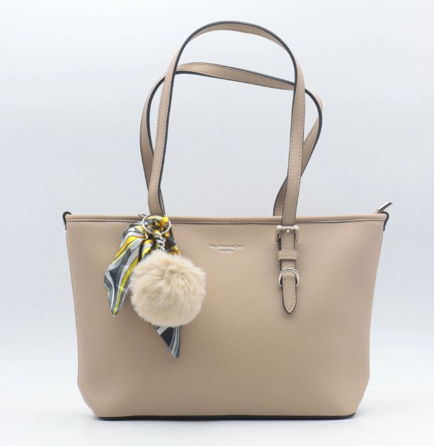 Petit cabas porté épaule - Taupe