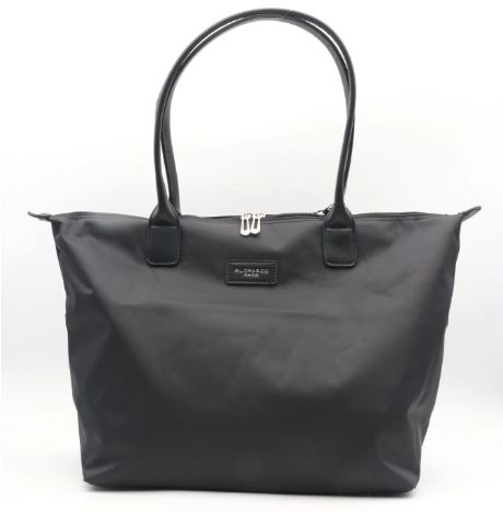 Grand sac pliable en nylon imperméable - Noir