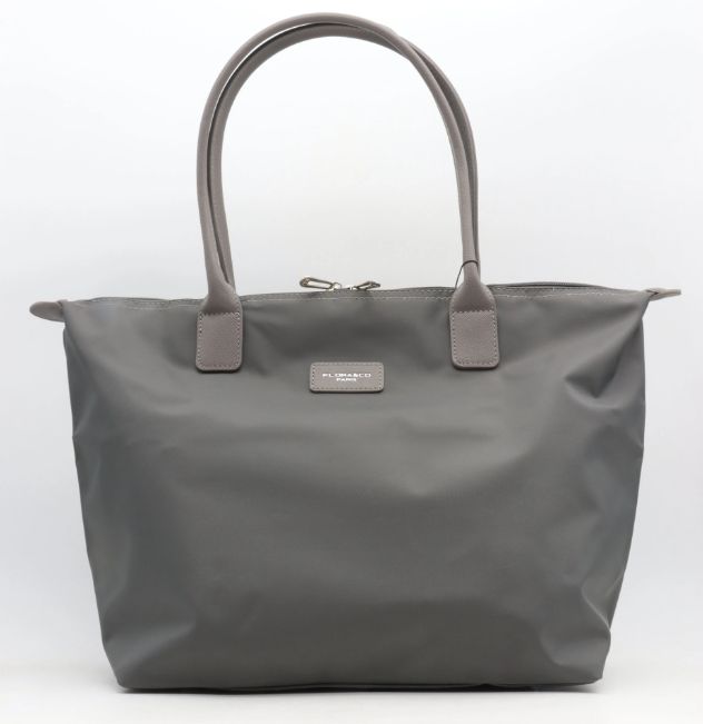 Grand sac pliable en nylon imperméable - Gris
