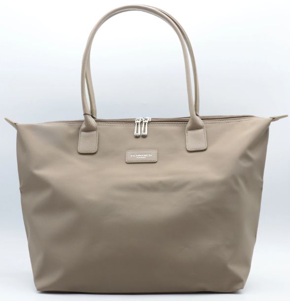 Grand sac pliable en nylon imperméable - Taupe