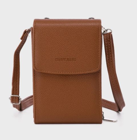 Sac pochette à bandoulière - Cognac