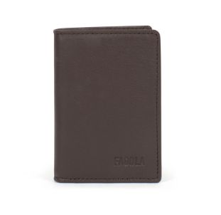 Porte-cartes en cuir de vachette - Marron