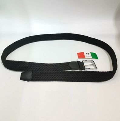 Ceinture tressé élastique pour homme  - Noir