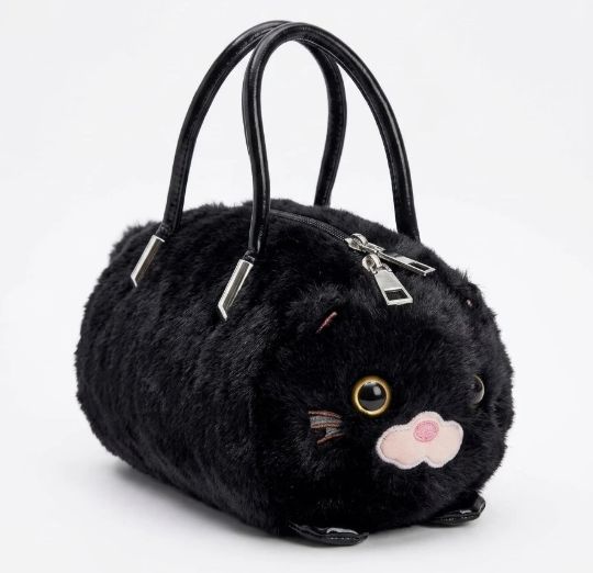 Sac enfant tout doux - Chat Noir