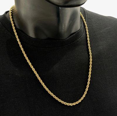 Chaine torsadée pour homme - Or