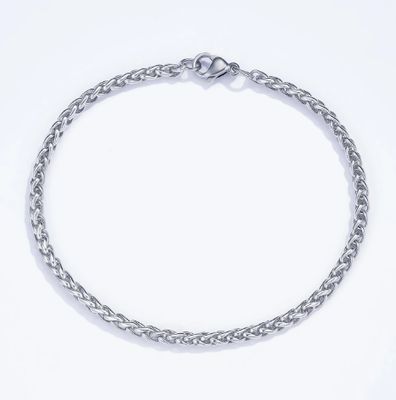 Bracelet tressé en acier pour homme