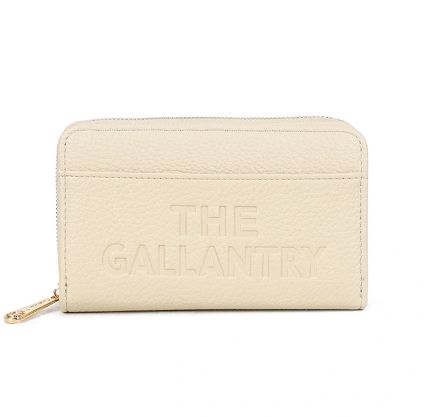 Portefeuille moyen en similicuir - Beige