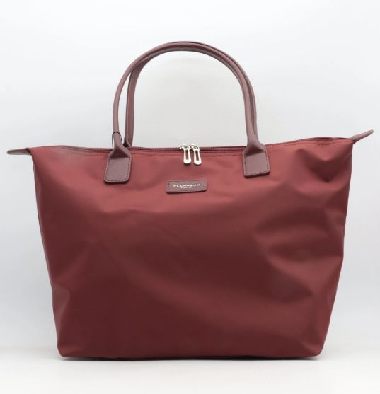 Grand sac pliable en nylon imperméable - Bordeaux