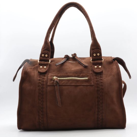 Grand sac épaule format A4 - Marron