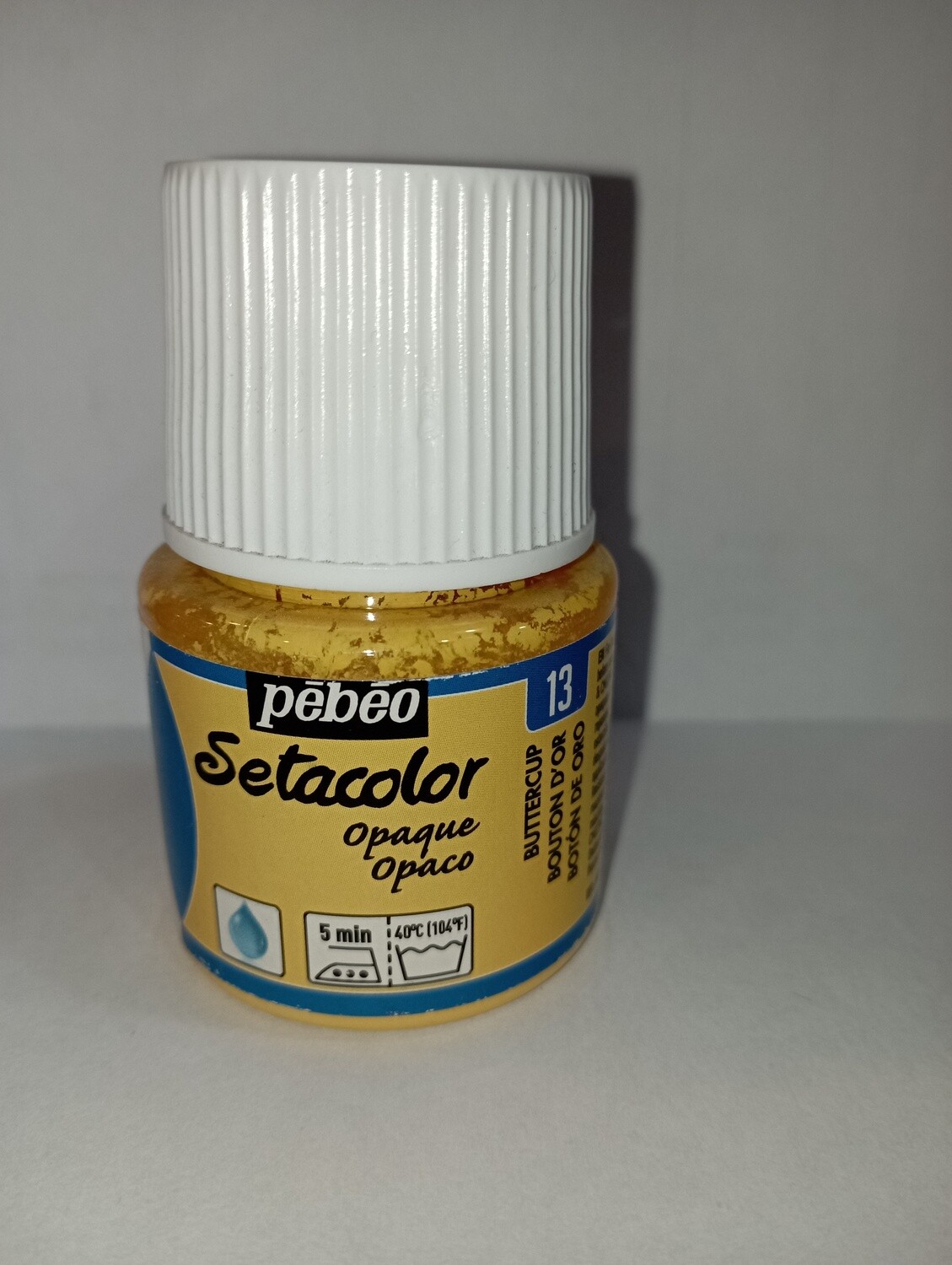PINTURA OPACA PARA TEJIDO 13 BOTON DE ORO