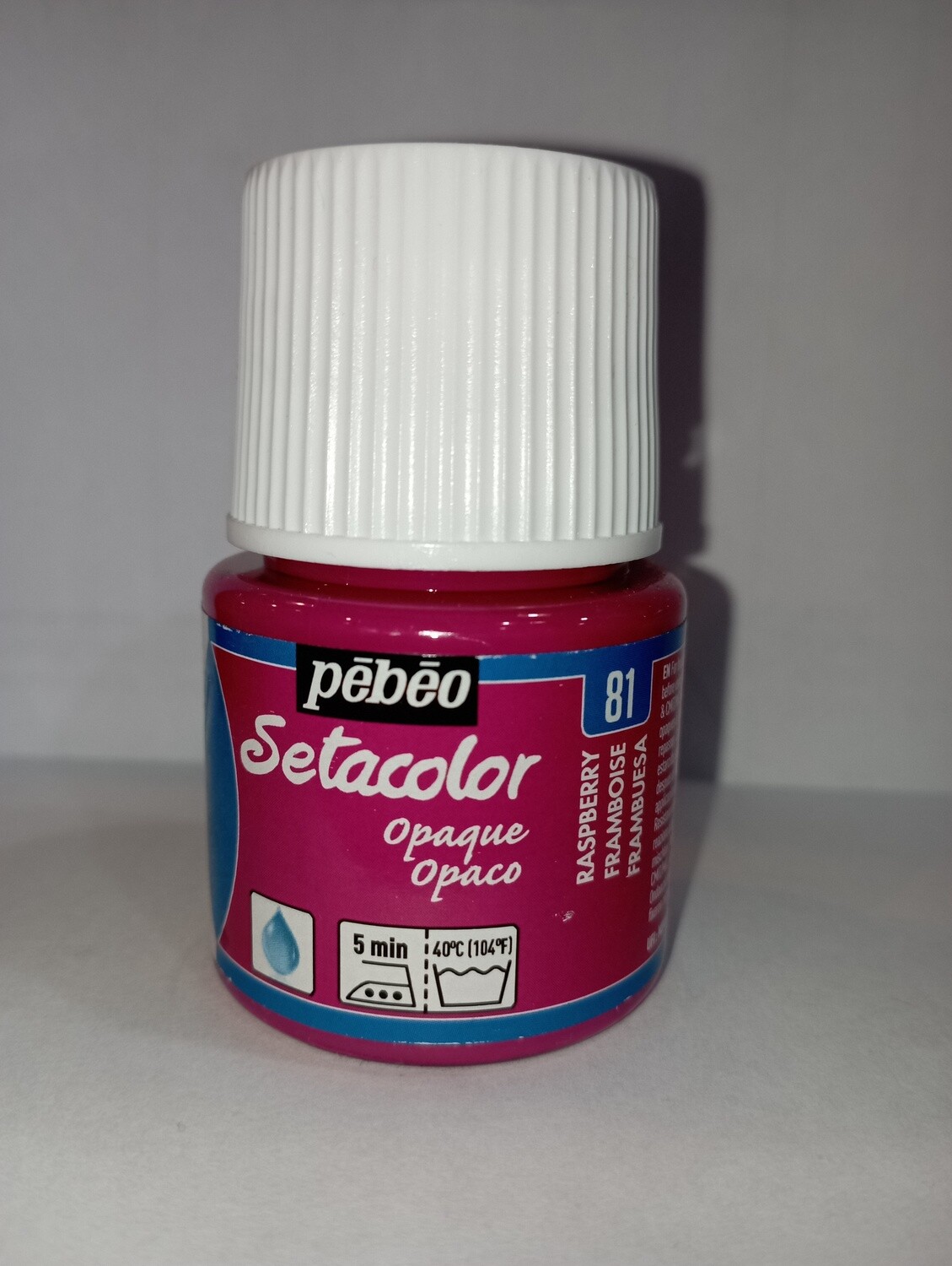 PINTURA OPACA PARA TEJIDO 81 FRAMBUESA