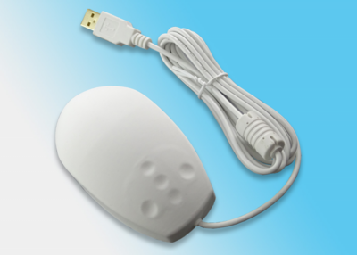 NICOMED SOURIS HYGIMOUSE BASIC (USB,SILICONE,IP68) - BLANC