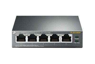 TP-LINK TL-SG1005P 5-port Metal Gigabit Switch POE 10/100/1000M RJ45 ports