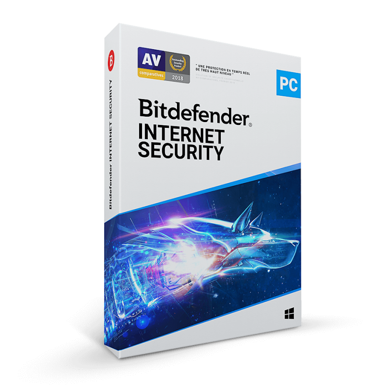 Logiciel BITDEFENDER INTERNET SECURITY 2020 - 5 postes pour 2 ans