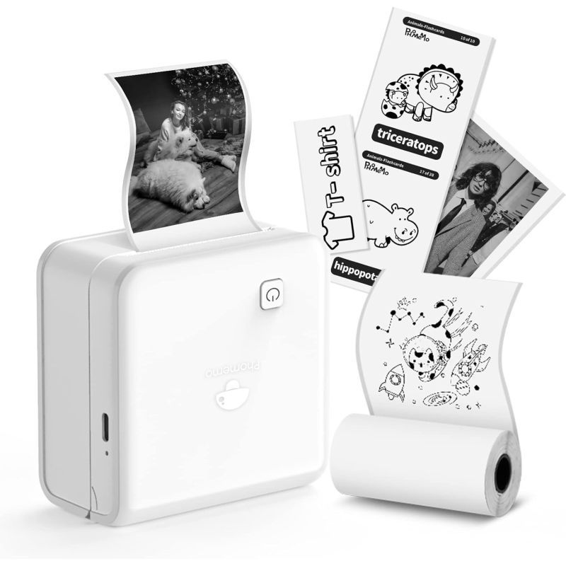 Mini imprimante thermique mobile M02 PRO - Blanc