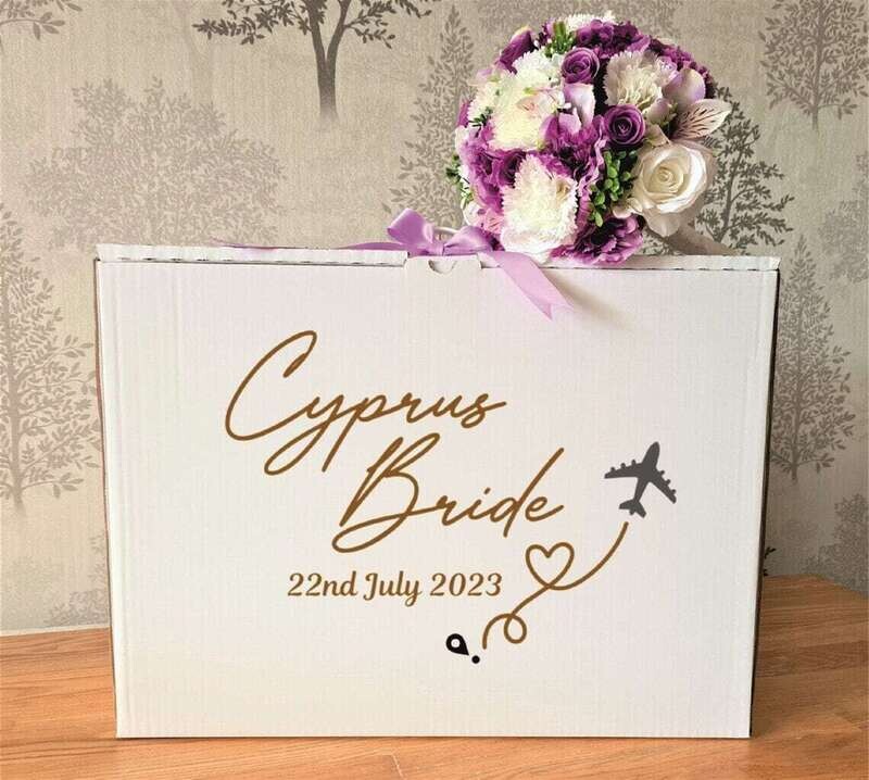 Personalised Wedding Dress Travel Box - Destination Bride