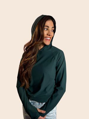 Capuche à manches longues femme