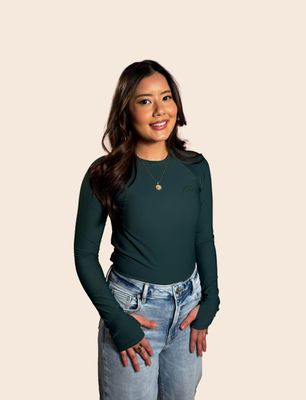 Women's Long Sleeve Shirt UPF50+ Tone-on-Tone Logo