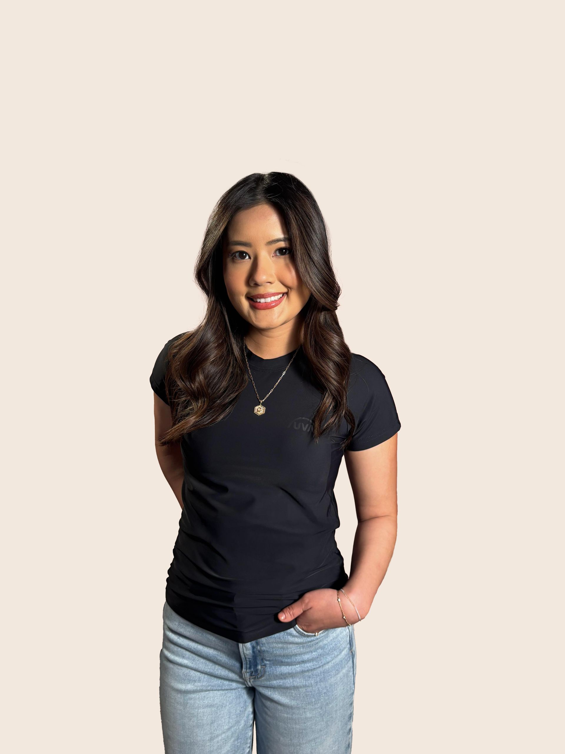 Chandail manches courtes femme UPF50+ Logo ton sur ton